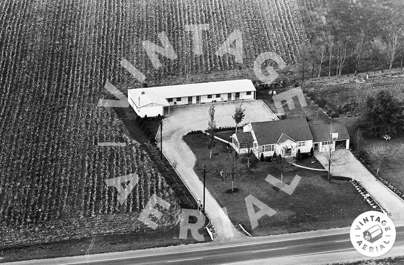 White Swan Motel - 1963 Aerial